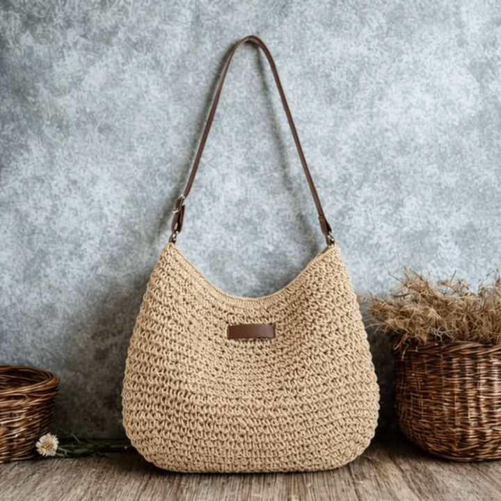 Simone | Elegantna pletena torba