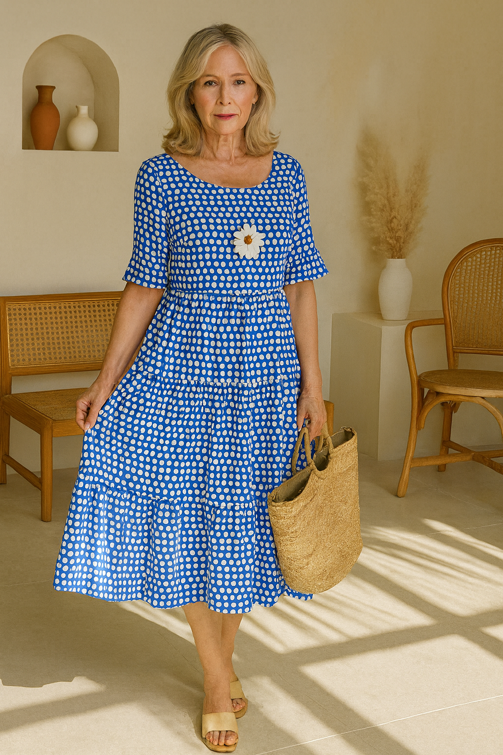 Lea – Točkasta boho elegancija