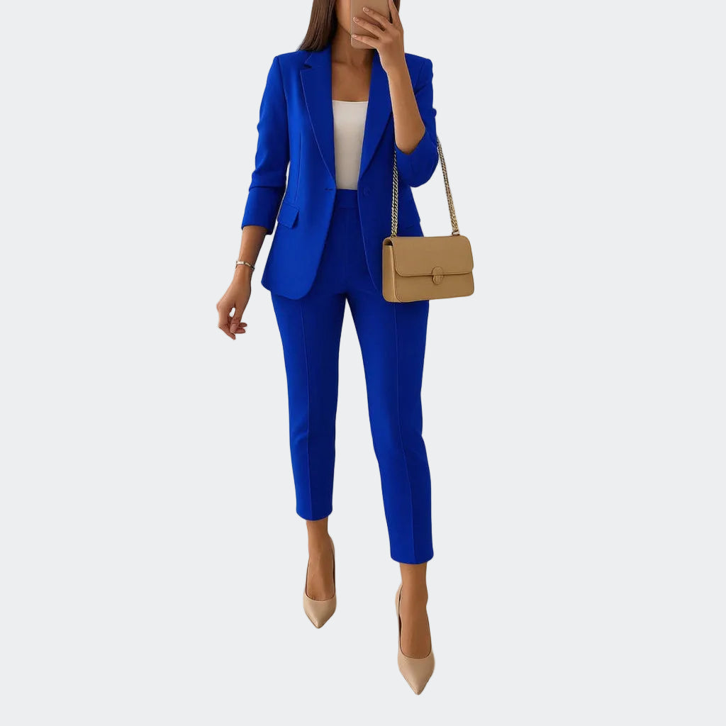 VALERIA – Komplet Ženski Blazer i Tailored Hlače