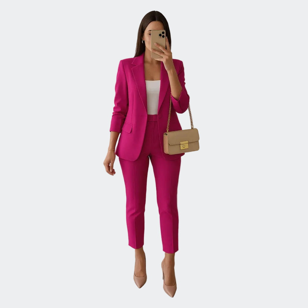 VALERIA – Komplet Ženski Blazer i Tailored Hlače