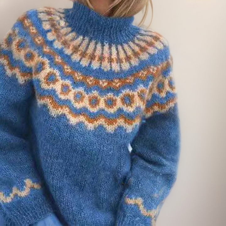 Carla | Vintage pleteni pulover
