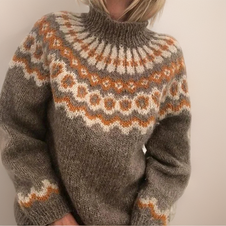 Carla | Vintage pleteni pulover