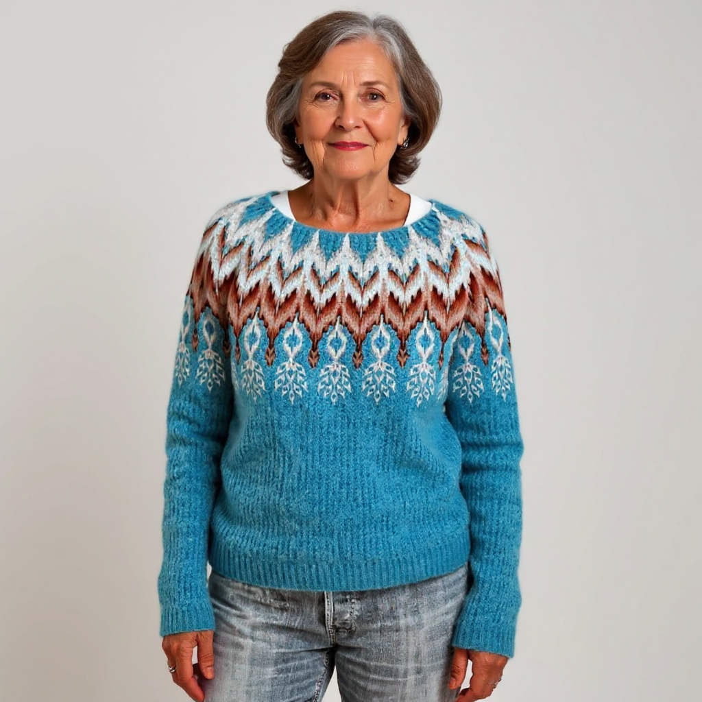 Elaine | Vintage pleteni pulover