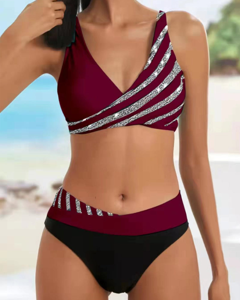 Mona - Bunt ispisan bikini u toplim bojama