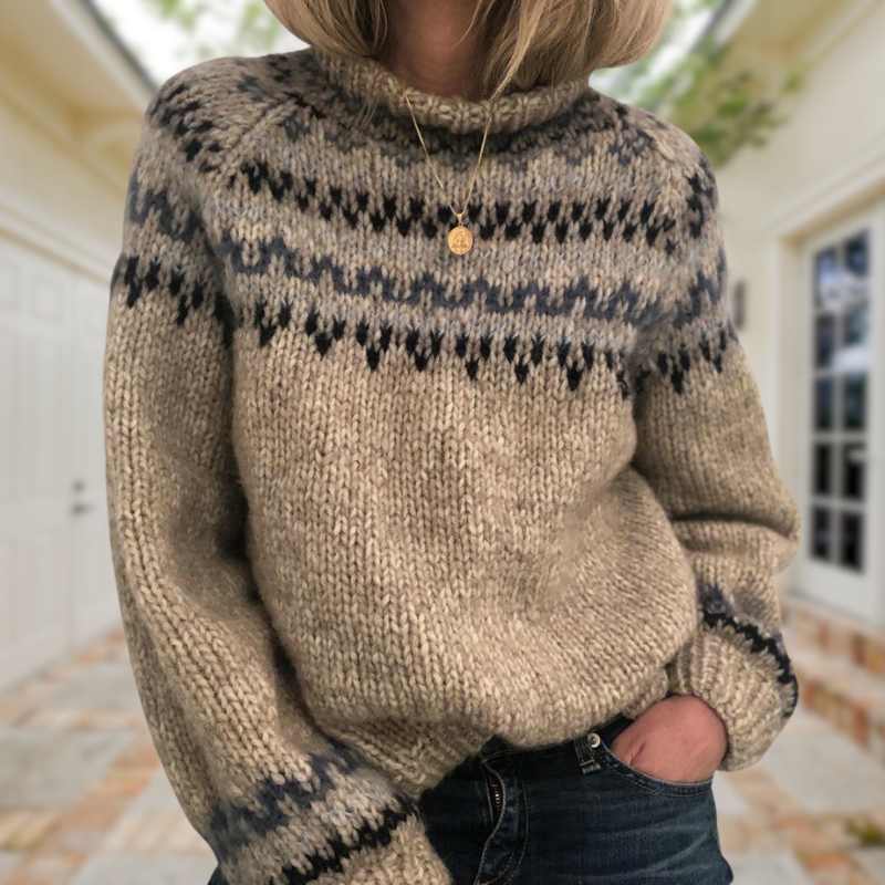 Karen | Vintage pleteni pulover