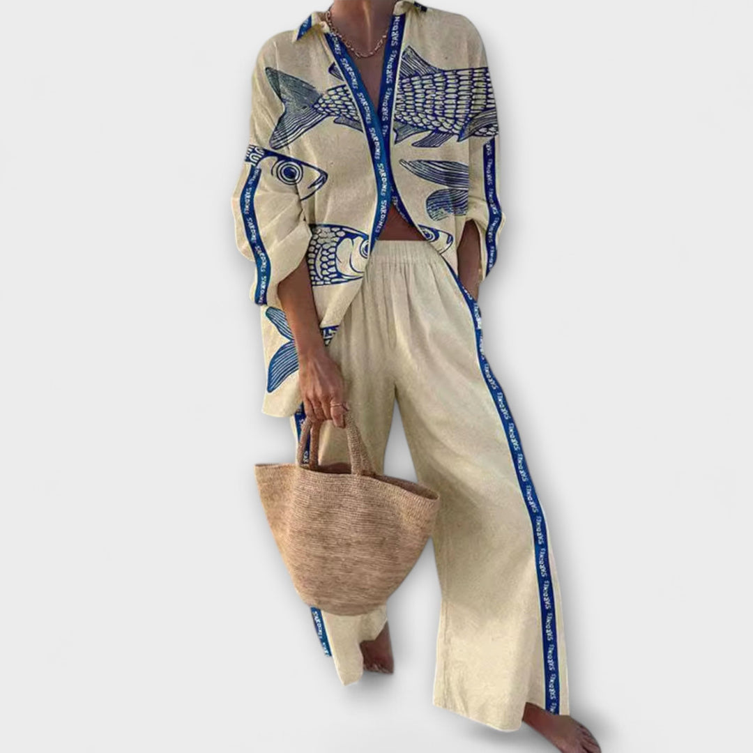Yazette – Riblji print slobodne gaćice