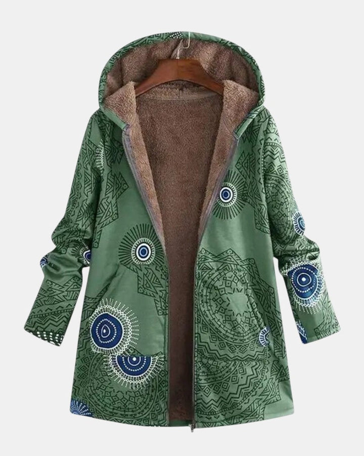 Sage | Sherpa jakna s etno uzorkom