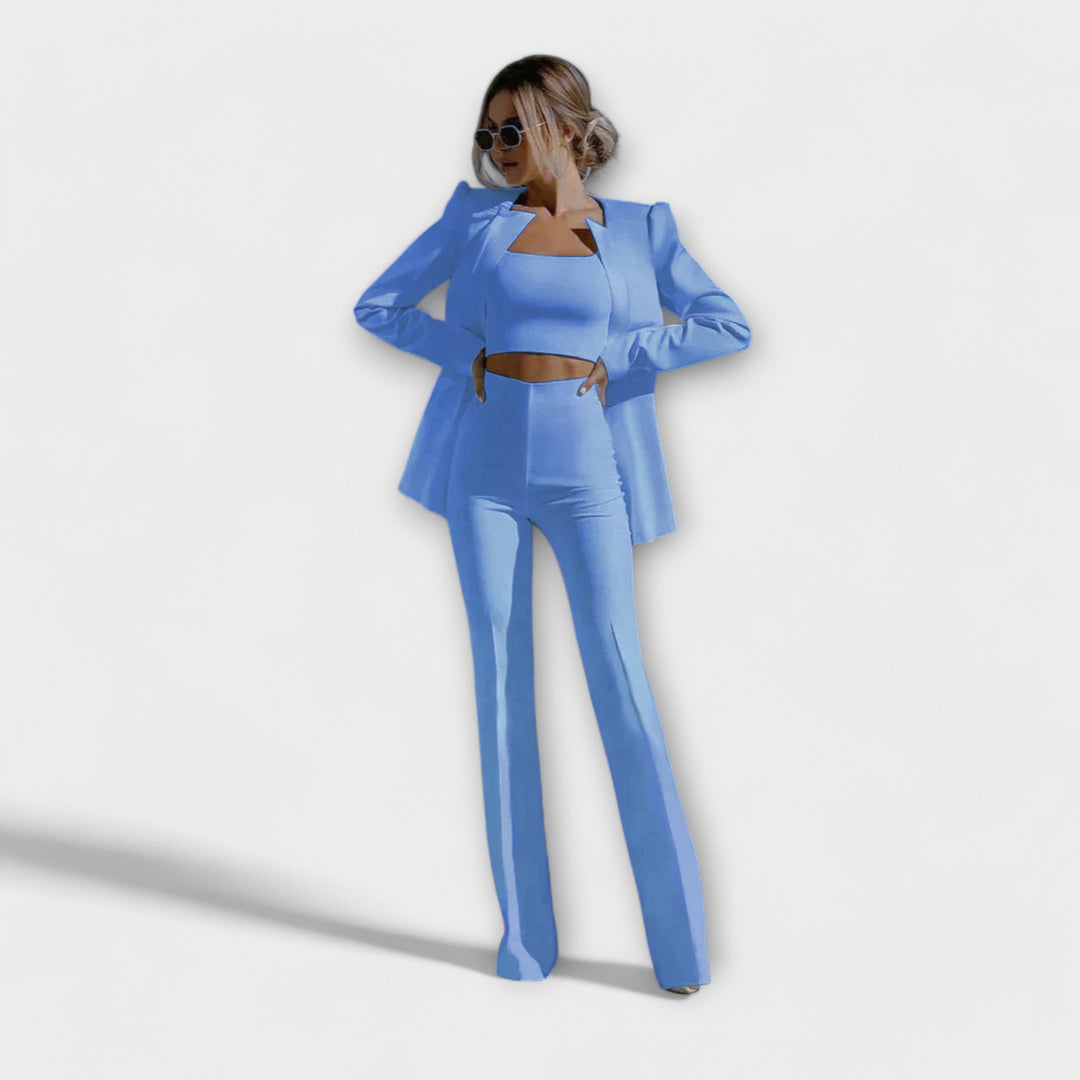 Selina - Elegantni 3-dijelni set (Sako, Bluzica, Hlače)