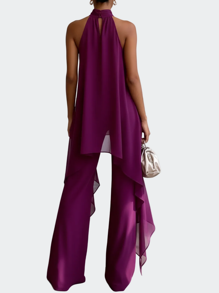 Viola - Elegantan Halter Komplet s Hlačama